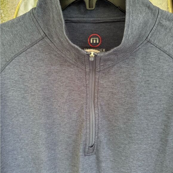 Travis Mathew HOTEL HOPPER QUARTER ZIP. Men’s M. Blue. - Picture 1 of 5